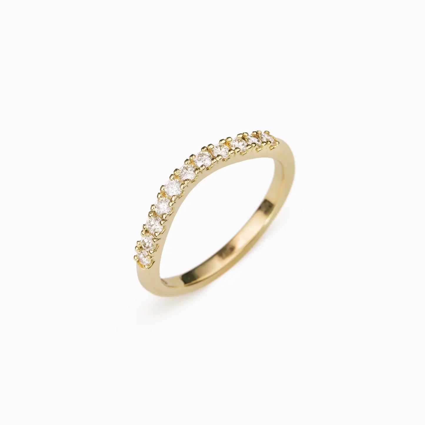 Diamond Tiara Eternity Ring - curve