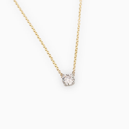 Hidden Halo Diamond Pendant